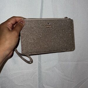 Kate spade glitterly wristlet